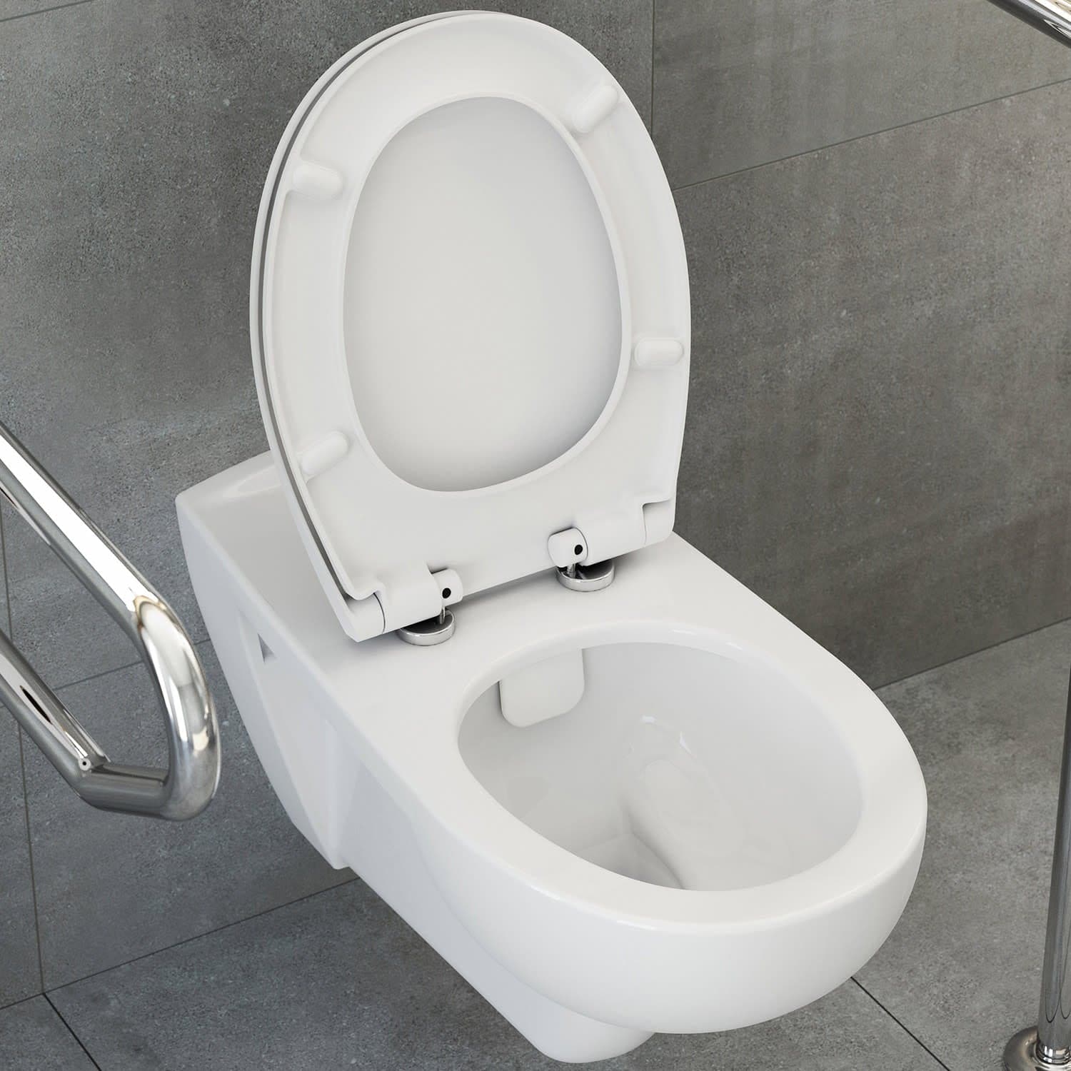 VitrA Conforma Barrierefrei wandhängendes Wand-Dusch-WC Weiß mit Bidetfunktion