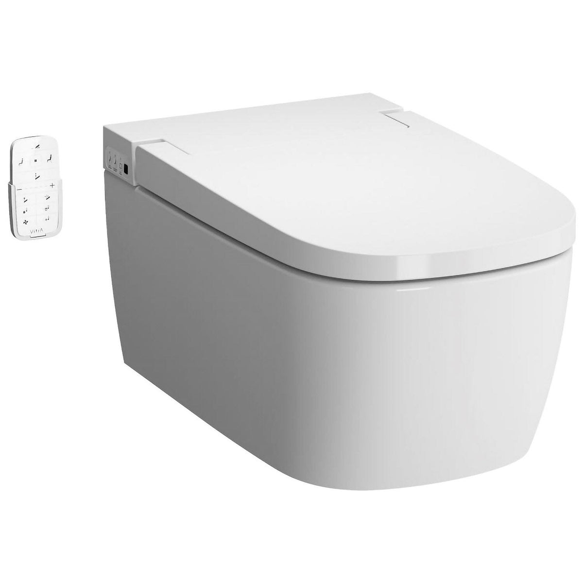 VitrA V-care Comfort Wand-Dusch-WC, mit WC-Sitz