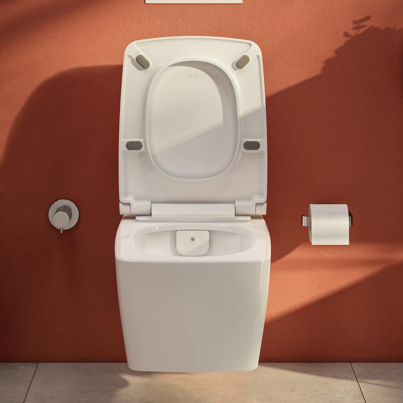 Vitra Aquacare Metropole Wand-Tiefspül-Wc-Set Mit Bidetfunktion, Mit Wc-Sitz