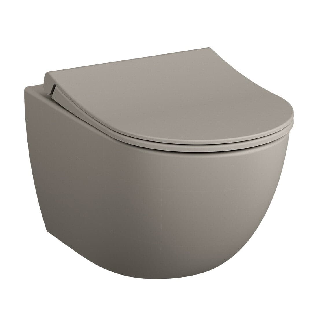 VitrA Sento spülrandlos Wand-WC mit VitrAflush 2.0 & Hygiene Beschichtung - Taupe