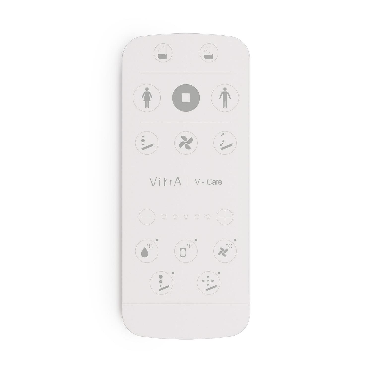 VitrA V-Care Prime Dusch-Stand-WC mit Sitzautomatik Deckel Thermoplast Weiß Hochglanz