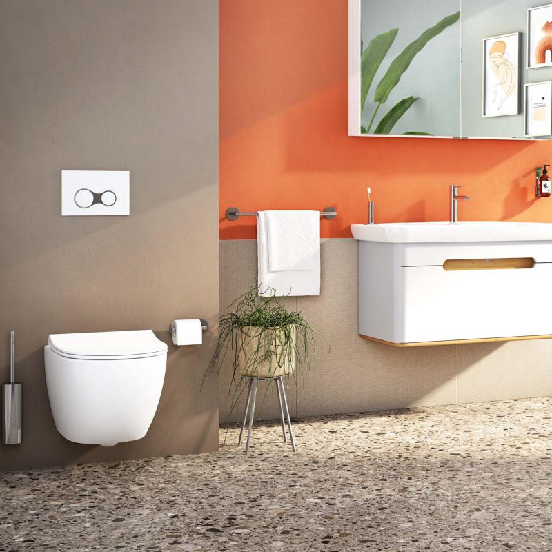 VitrA Sento spülrandlos Wand-Dusch Wc Mit VitrAflush 2.0 & Hygiene Beschichtung - Edelweiss