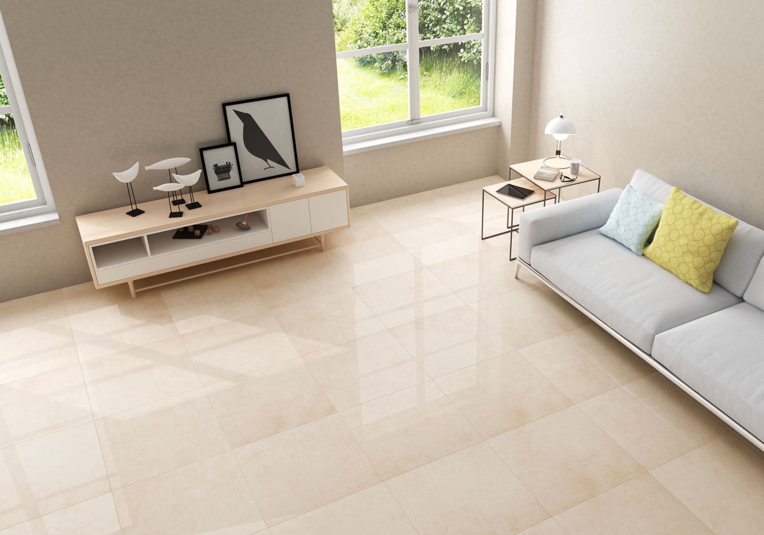 ECO Feinsteinzeug 75X75 Marfil Serie Matt Boden- Wandfliese, Brillo ECO