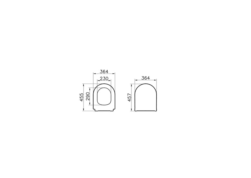 VitrA Integra Slim Edelstahl Scharniere WC-Sitz Weiss Duroplast Soft-Close VitrA